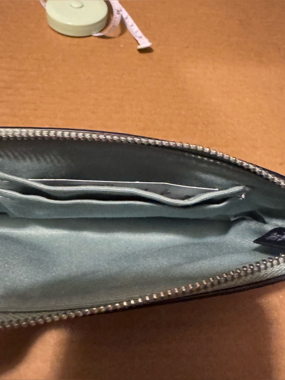 NWT Coach Corner Zip Wristlet Mystical Flower Print-Light Teal - Picture 2 of 8